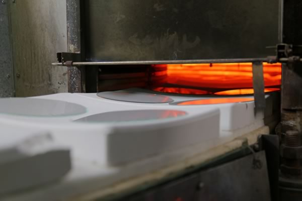 Lampada per forno per finitura del vetro